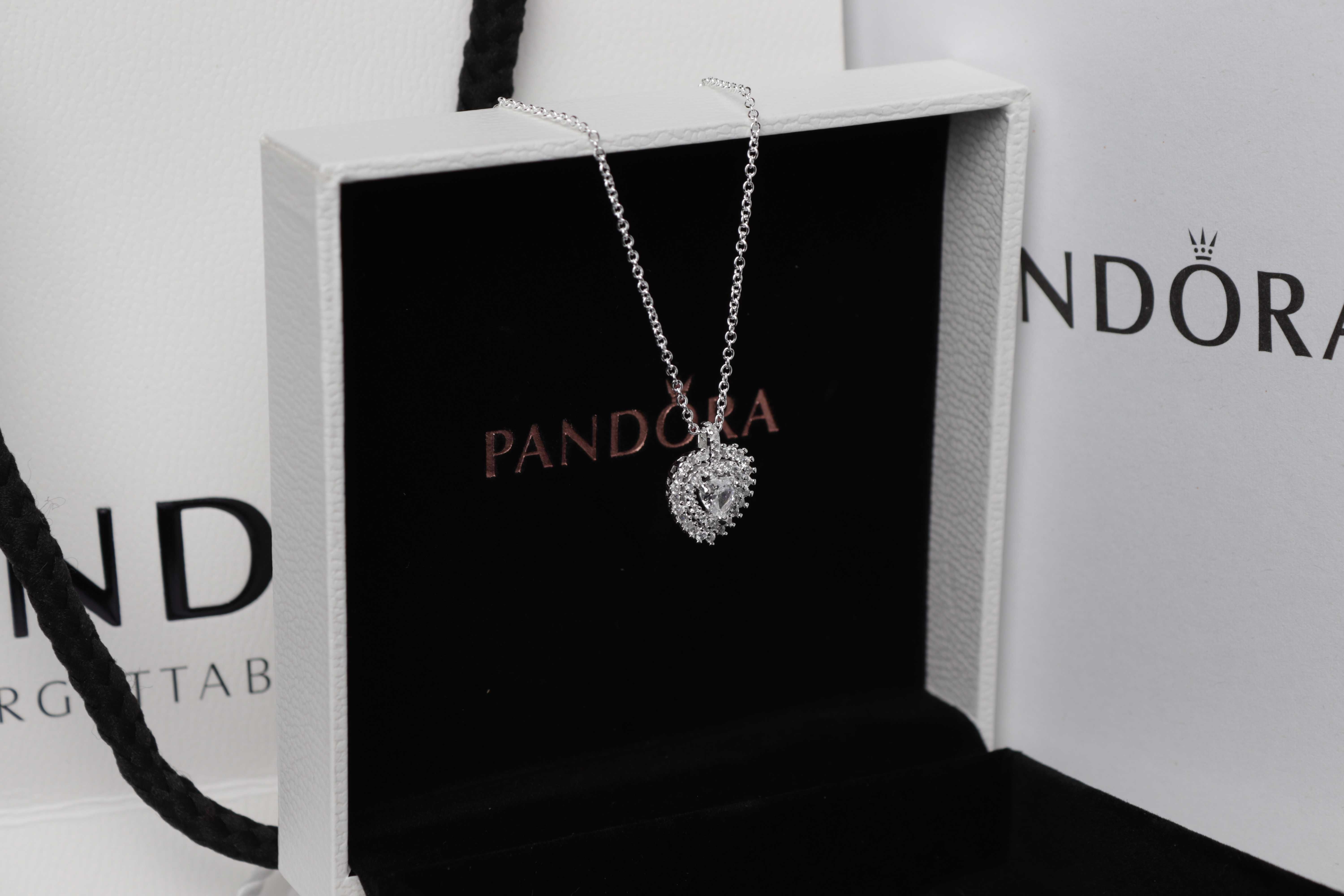 Pandora підвіска Сяюче серце з ореолом з фірмовим пакванням