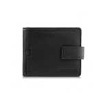 portfel męski mały skórzany czarny rfid brodrene g-109mn/bl