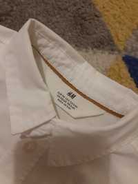 H&M biała koszula z dlugim rękawem