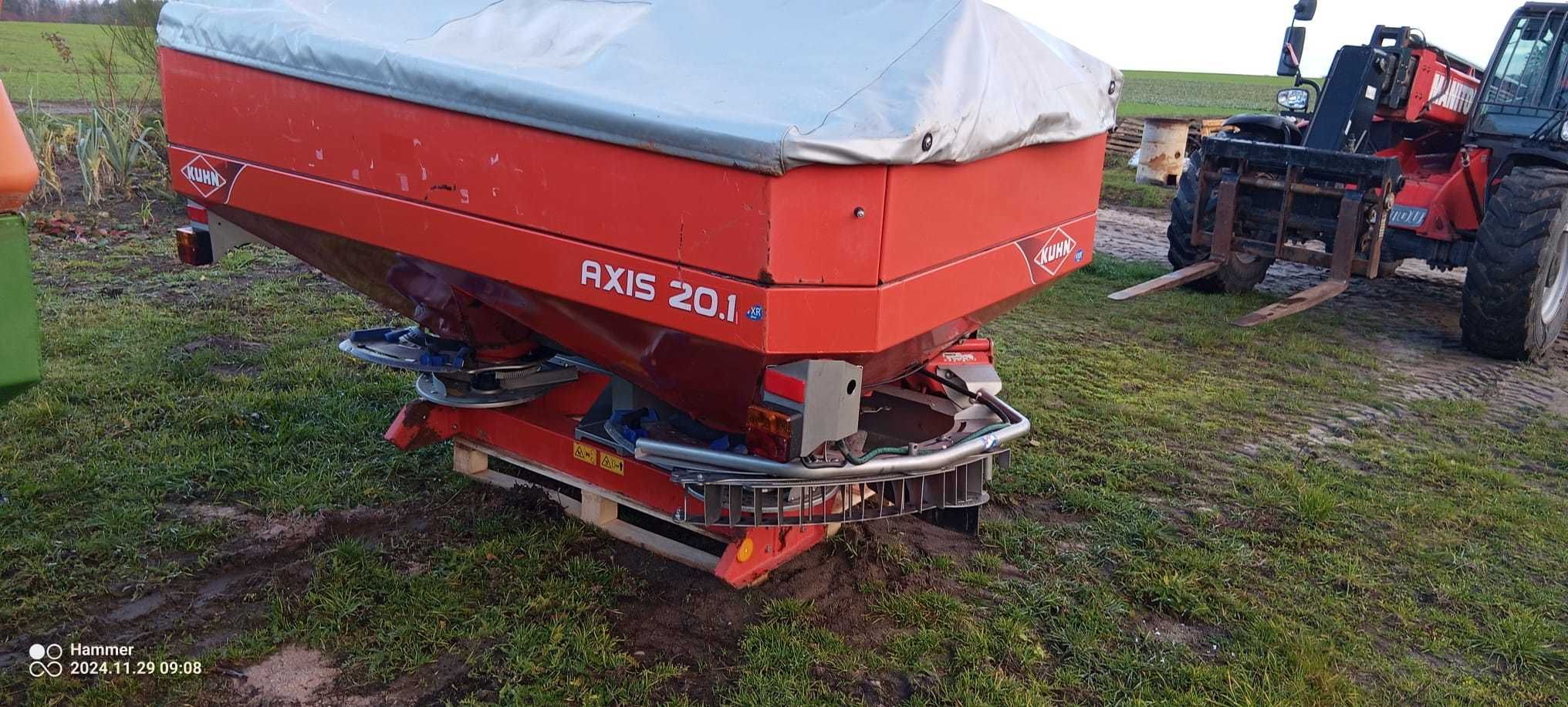 Rozsiewacz nawozu KUHN Axis 20.1 12-18m 2012r. 2000L amazone sulky