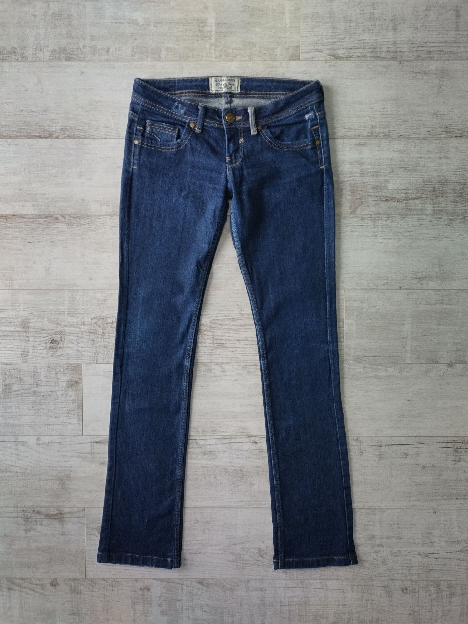 Bershka spodnie damskie jeansy jeansowe 38 M biodrówki low waist