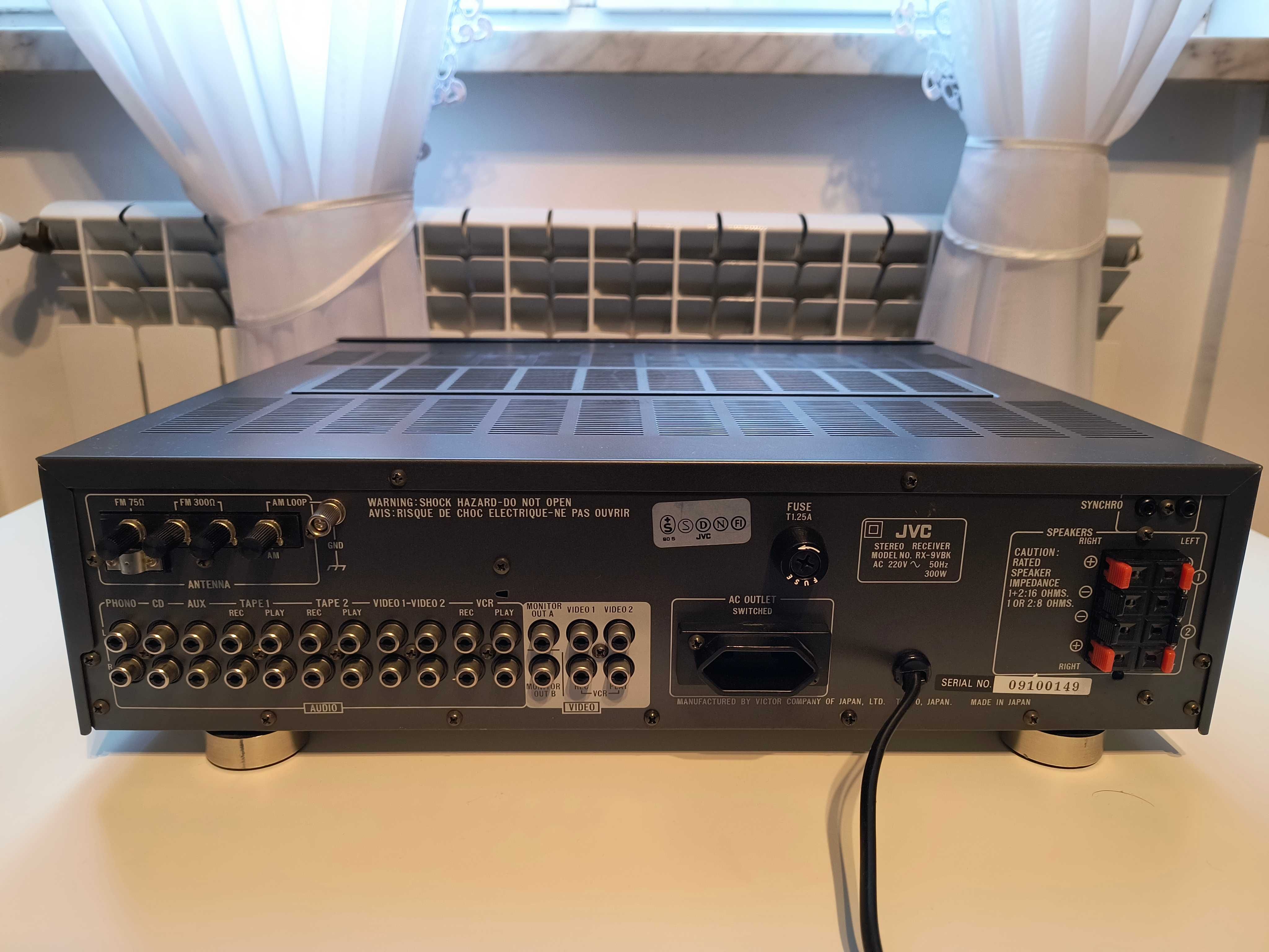 Amplituner JVC RX-9V 120W na kanał 8 Ohm