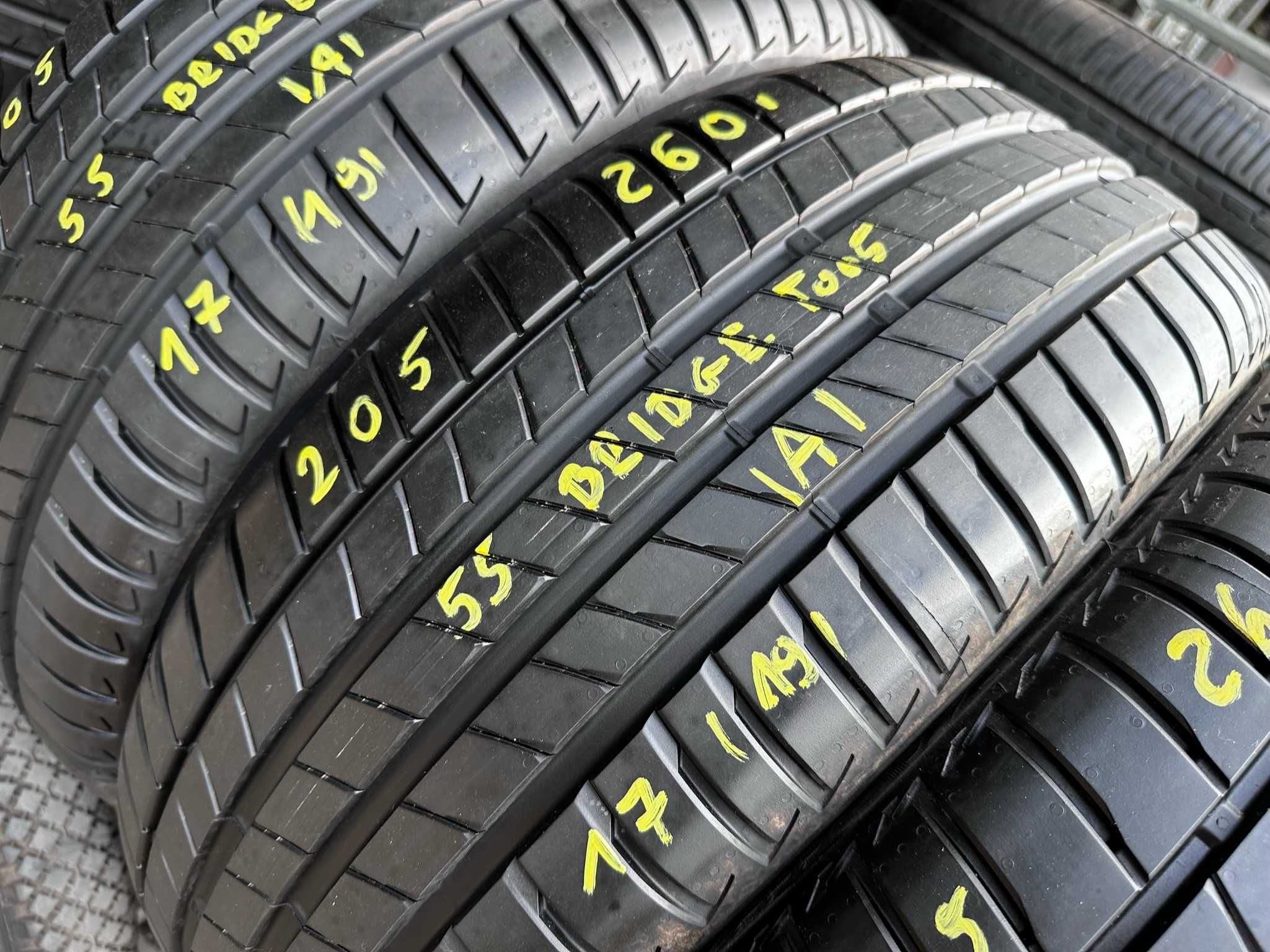 2X Opony Letnie 205/55R17 91W MO BRIDGESTONE TURANZA T005 7.5MM 2019R
