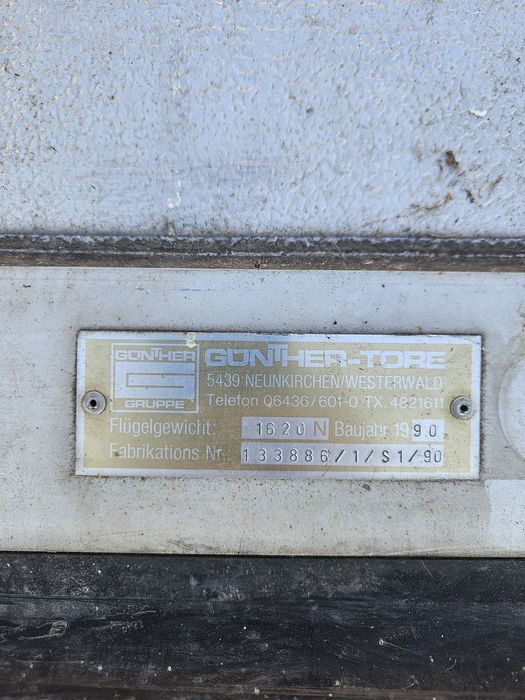 Brama garazowa segmentowa uzywana kompletna