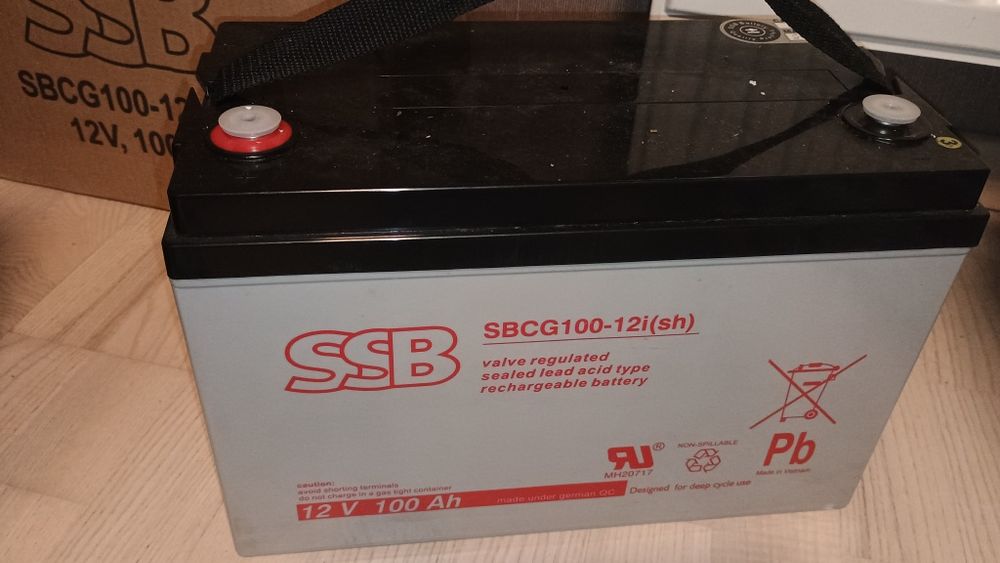 Гелевий акумулятор ssb sbcg 100a