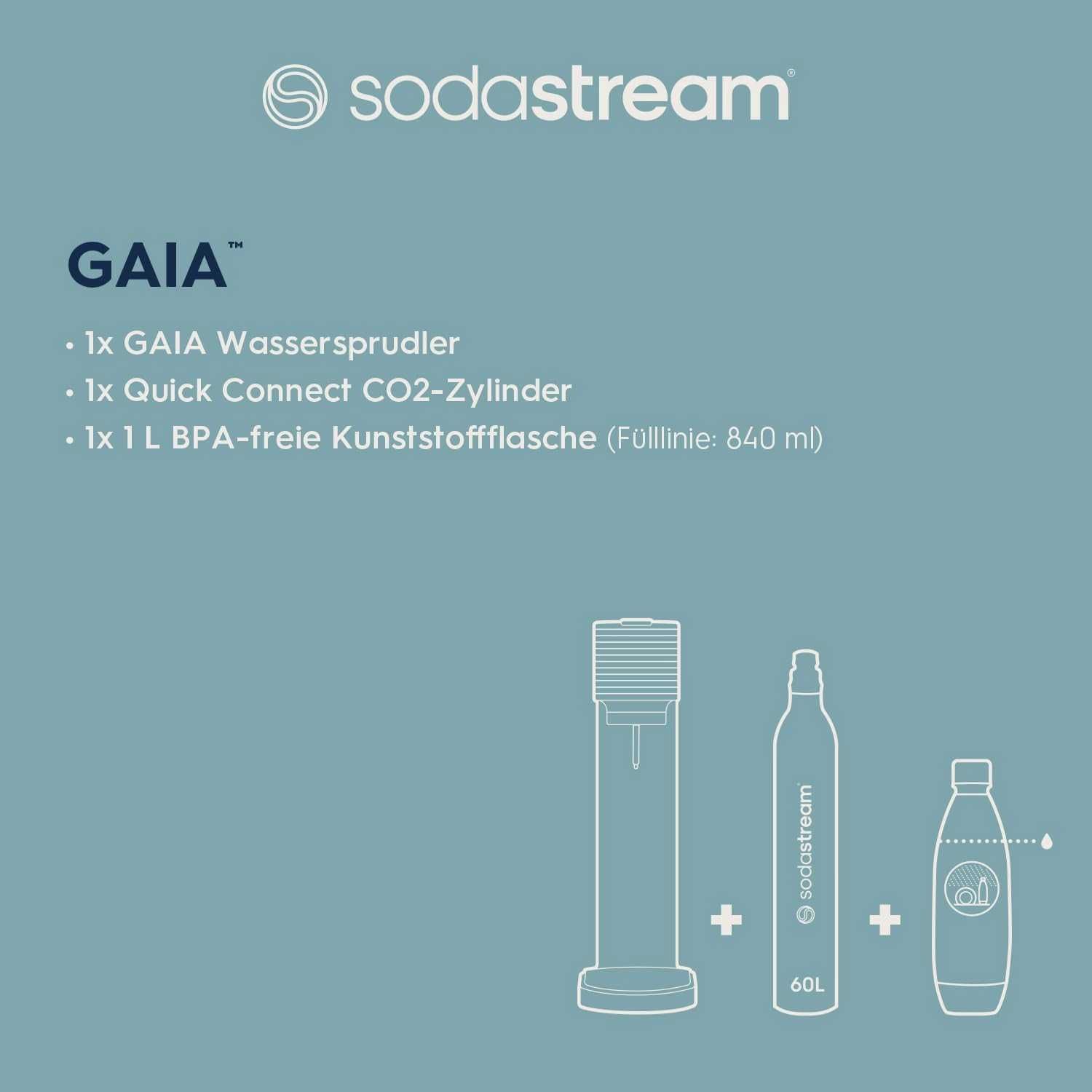 Sodastream Saturator GAIA czarny