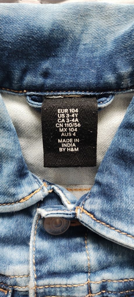 Katana jeansowa chłopięca H&M rozmiar 104