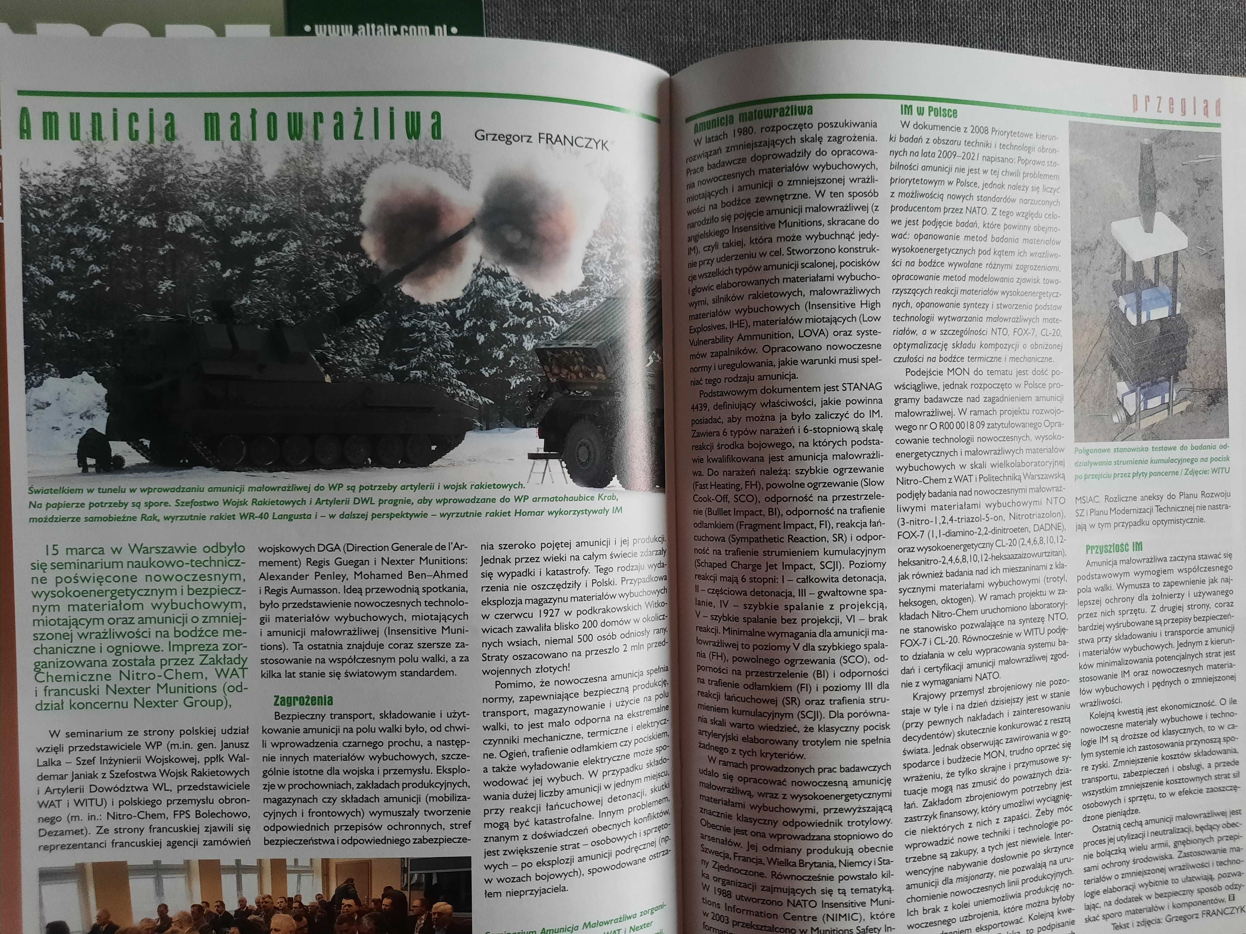Raport - Wojsko Techni8ka Obronność/ 12 numerów z 2011