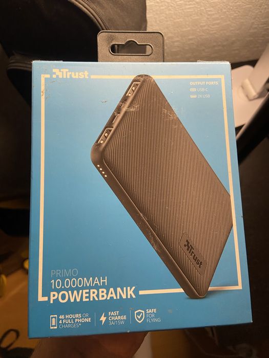 Павер банк Trust Primo Eco 10000mAh Black