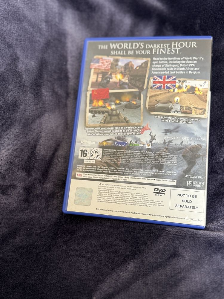 Call Of Duty Finest Hour Ps2 3xA