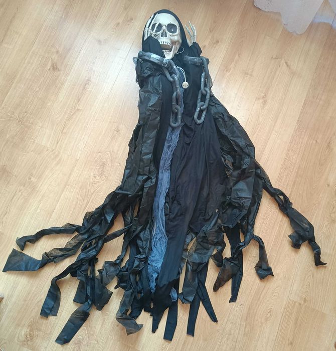 Ponury Żniwiarz Kościotrup Dekoracje na Halloween Prextex