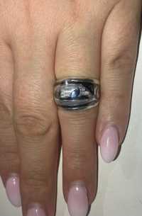 Srebrny pierścionek Niello R15