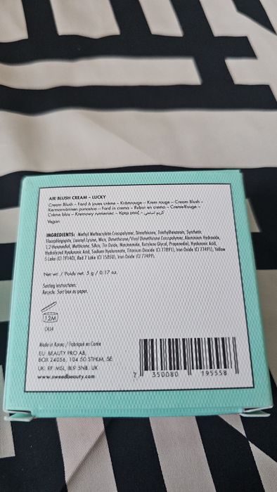 Sweed Air Blush Cream, kremowy róż do policzków