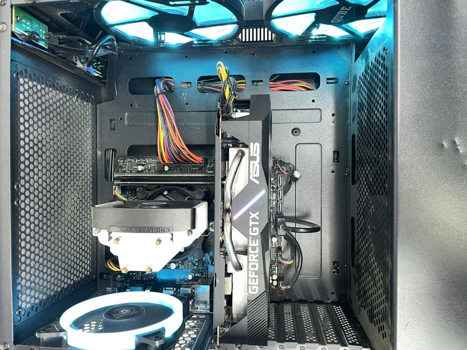 Корпус для компьютера игровой QUBE NEPTUNE QB07N RGB Стекло