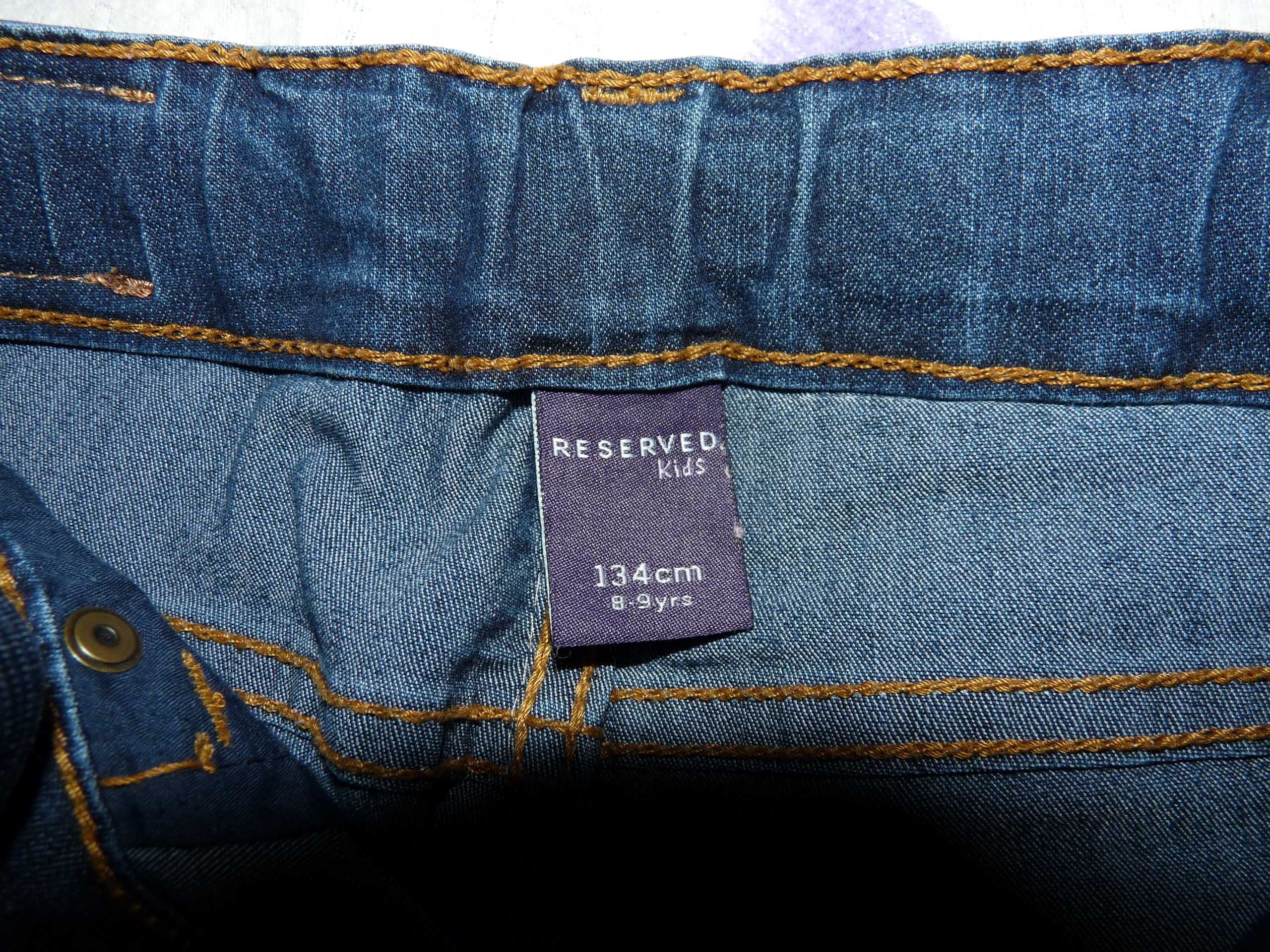 spodnie,jeansy reserved 8/9lat 134cm