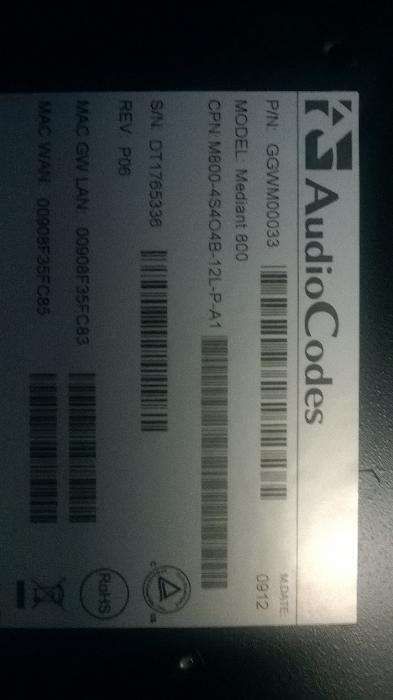 Audiocodes 800