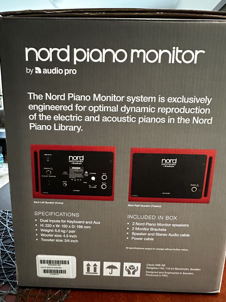 nord Piano monitor glosniki do NORD Piano Stage