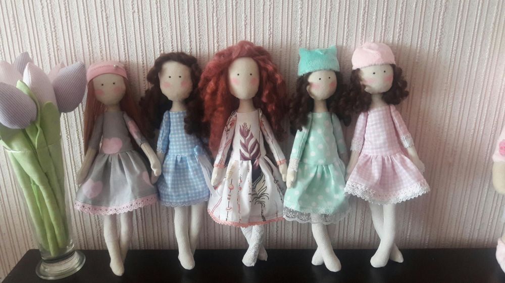 Текстильная кукла, кукла Тильда, интерьерная кукла, кукла ручной работ