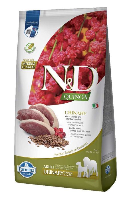 Farmina Dog N&D Quinoa Urinary Adult Medium & Maxi 7 kg