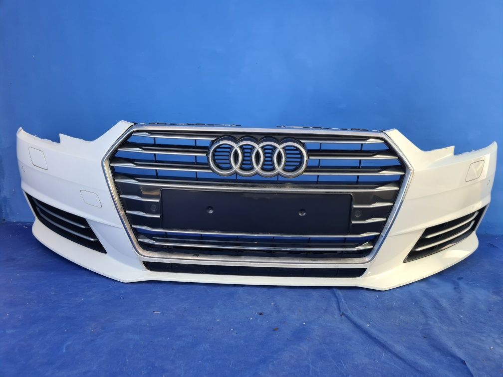 ZDERZAK przedni kompletny pdc grill chrom AUDI A4 B9 8W oryginał LS9R
