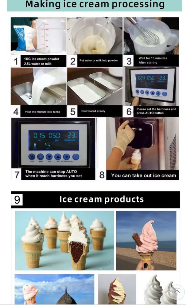 Maquina de fazer gelados tipo soft serve