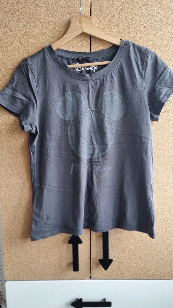 93. Damski t-shirt ONLY r. M (sprana czerń) Disney, Myszka Miki Mickey