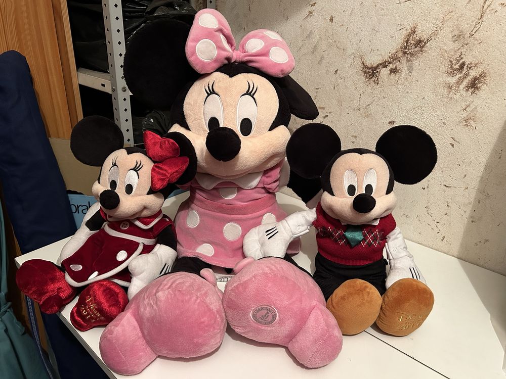 Conjunto peluches Mickey e Minnie