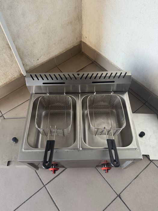 Фритюрниця Чебуречниця Газова Двохпостова Zuver 6+6 літрів!!!