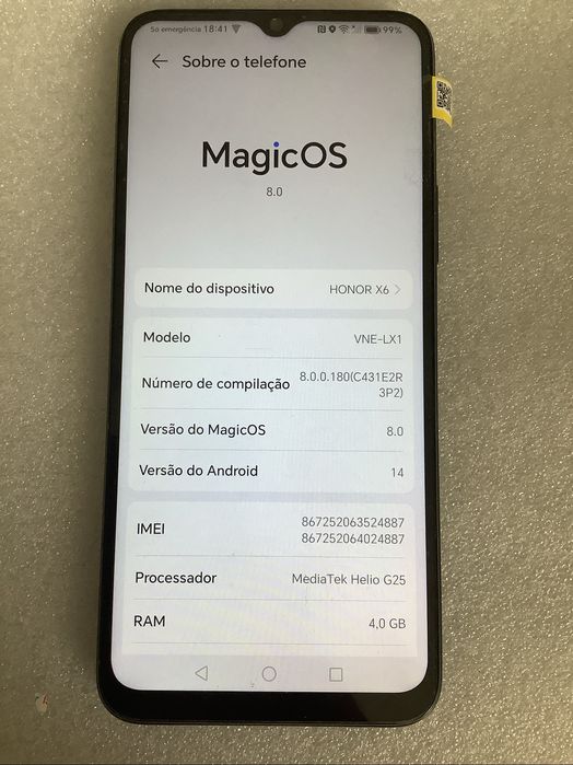 Smartphone Honor X6