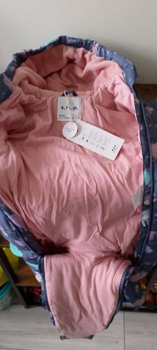 Kombinezon zimowy dla dziewczynki NOWY 74