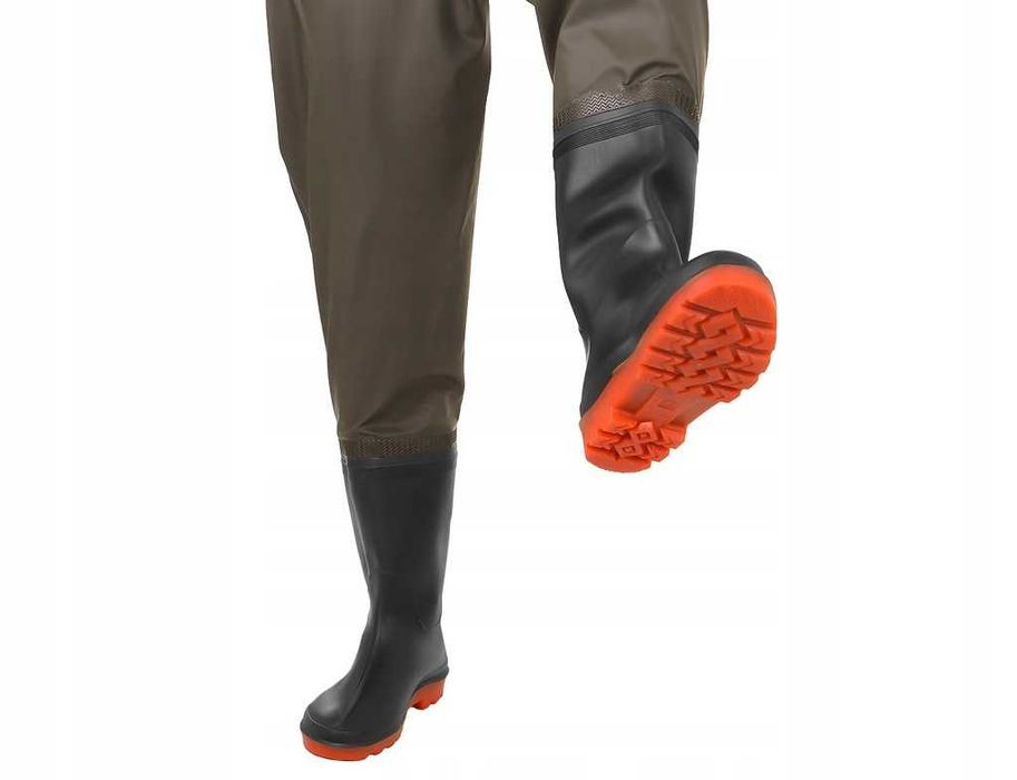 WODERY Spodniobuty Spodnie WĘDKARSKIE Buty Szelki