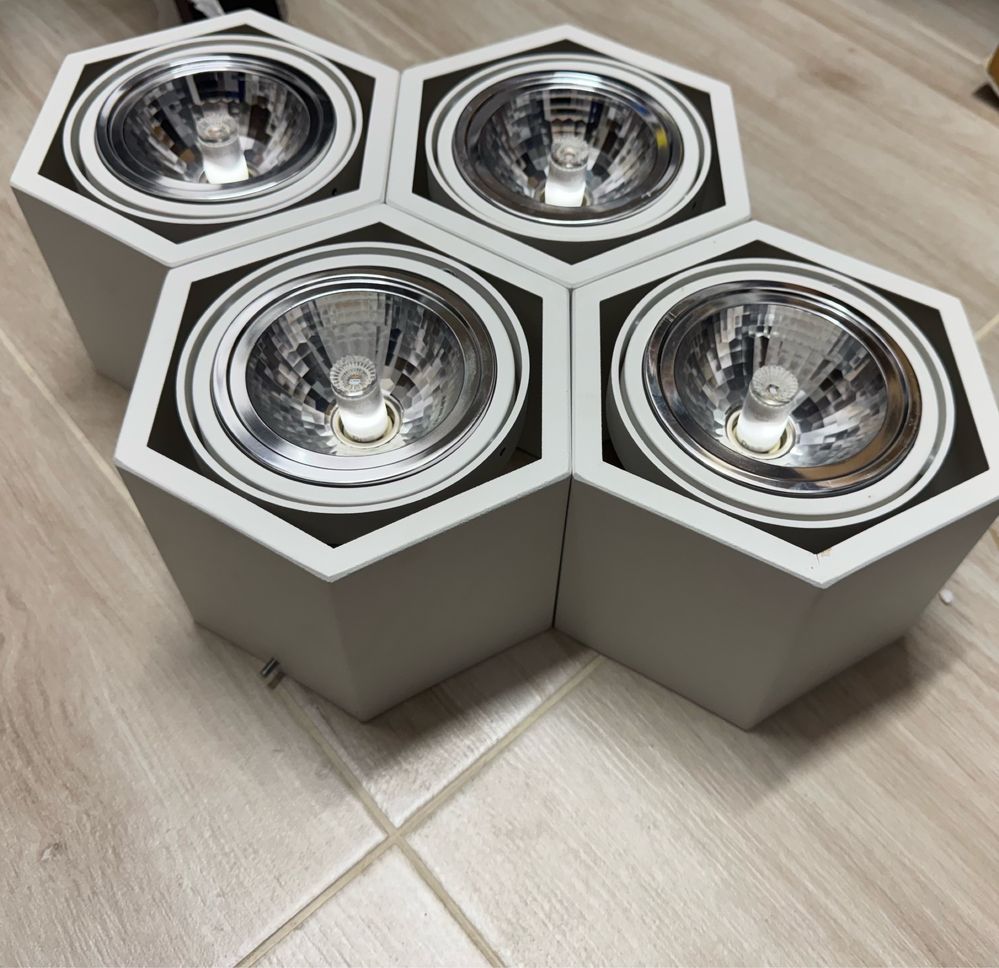 Plafon / lampa / żyrandol z żarówkami Espresso 1605 biały