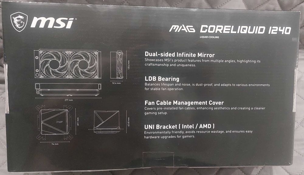 Продам СВО MSI MAG CoreLiquid I240 Black