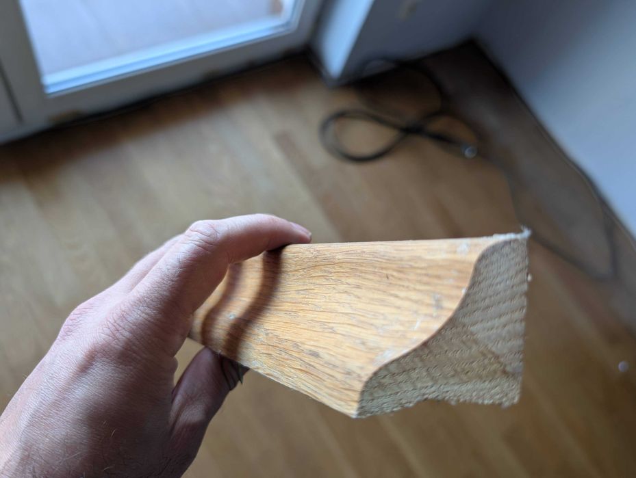 Listwa przypodłogowa dąb lity około 40mb