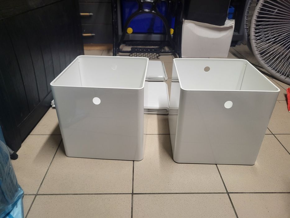 IKEA kUGGIS pudełka  plastikowe  biale.Organizery do kallaxa