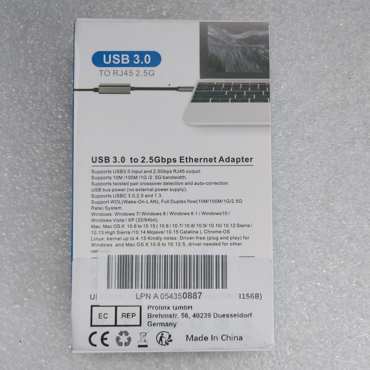 2.5GBase-T Adapter sieciowy USB 3.0