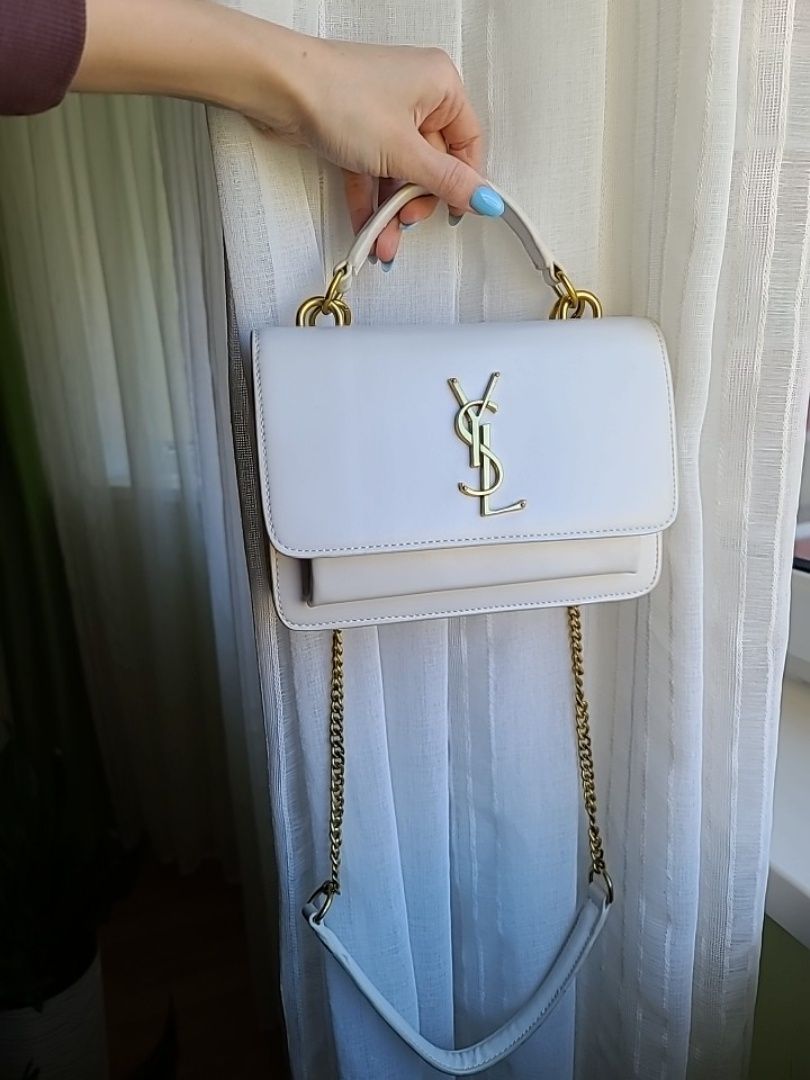 YSL еко шкіра біла