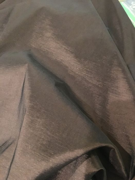 Ткань тафта стрейч коричневая