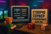 Сделать локальний сервер в майнкрафті на пк