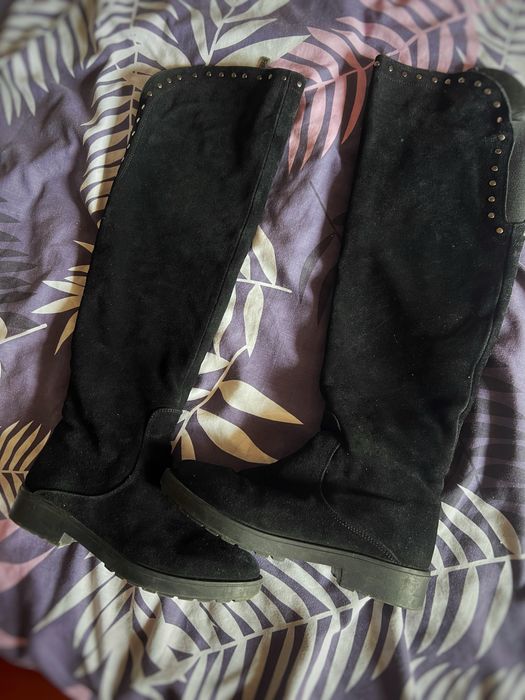 Зимові сапожки ботфорди