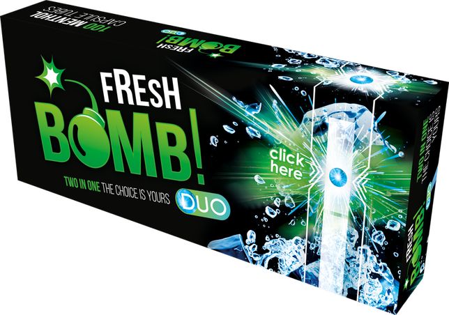 Fresh Bomb Tubes With Menthol Capsule - 5 Boxes (500 tubes)