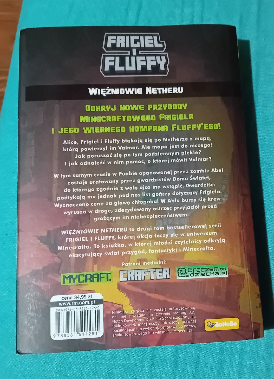 Książka Minecraft Frigiel i Fluffy