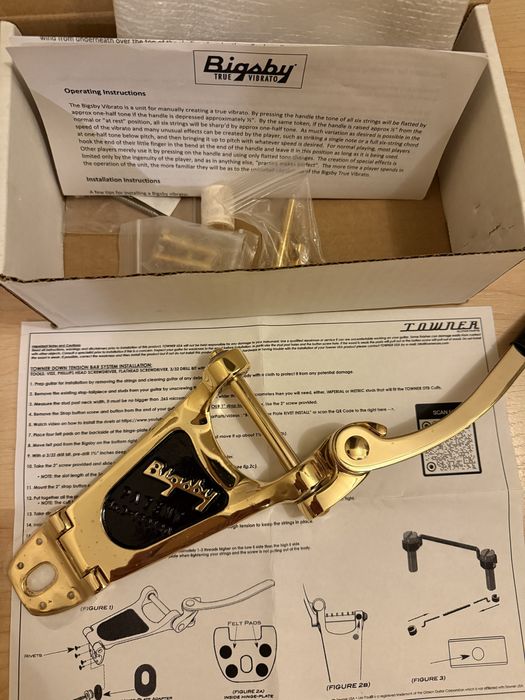 Towner Bigsby B3 Gold - tremolo / vibrola