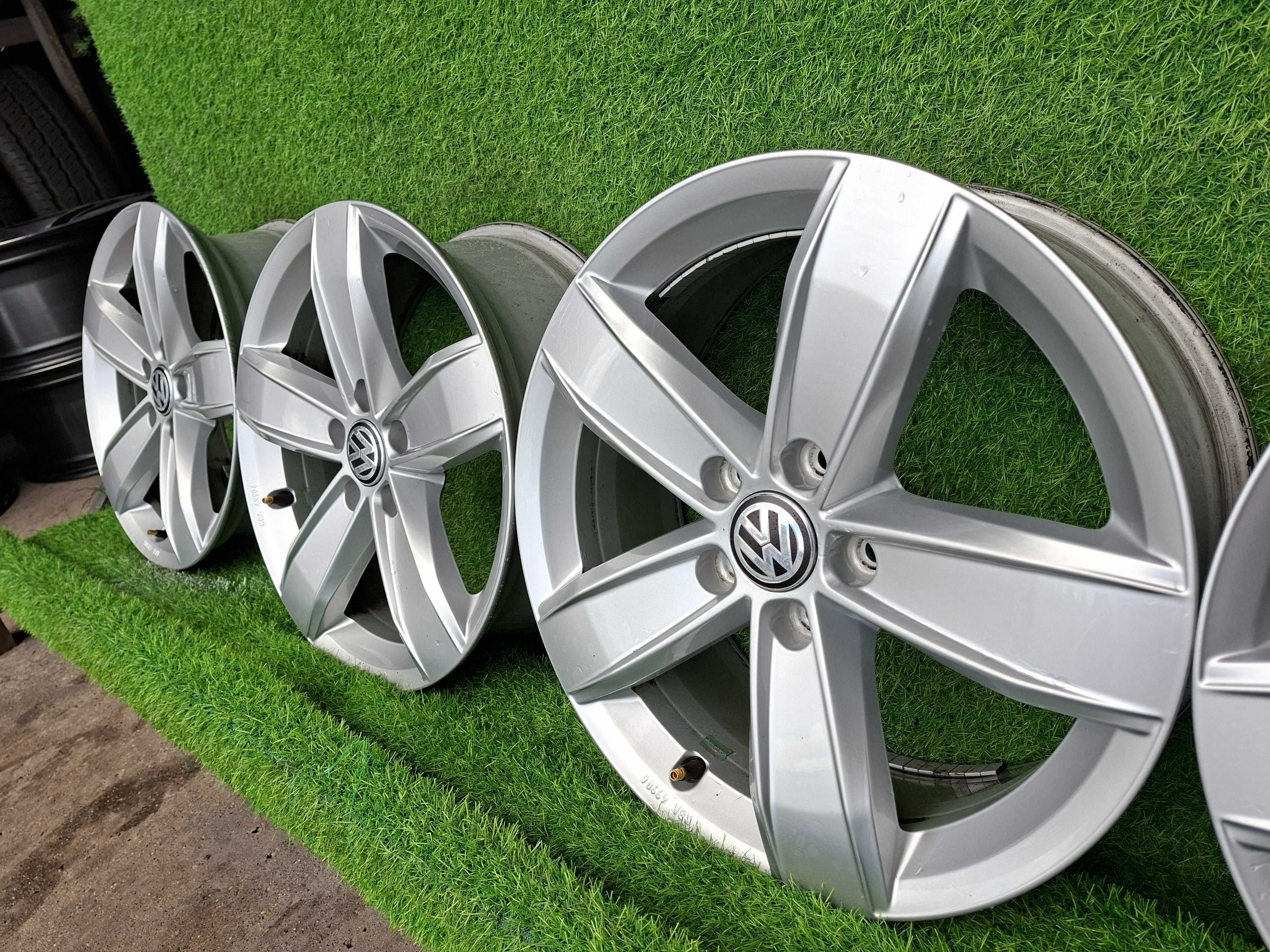 [A108] ALUFELGI 17'' 5x112 ORYGINAŁ VW Passat B7,B8,T-Roc,Tiguan,Golf.