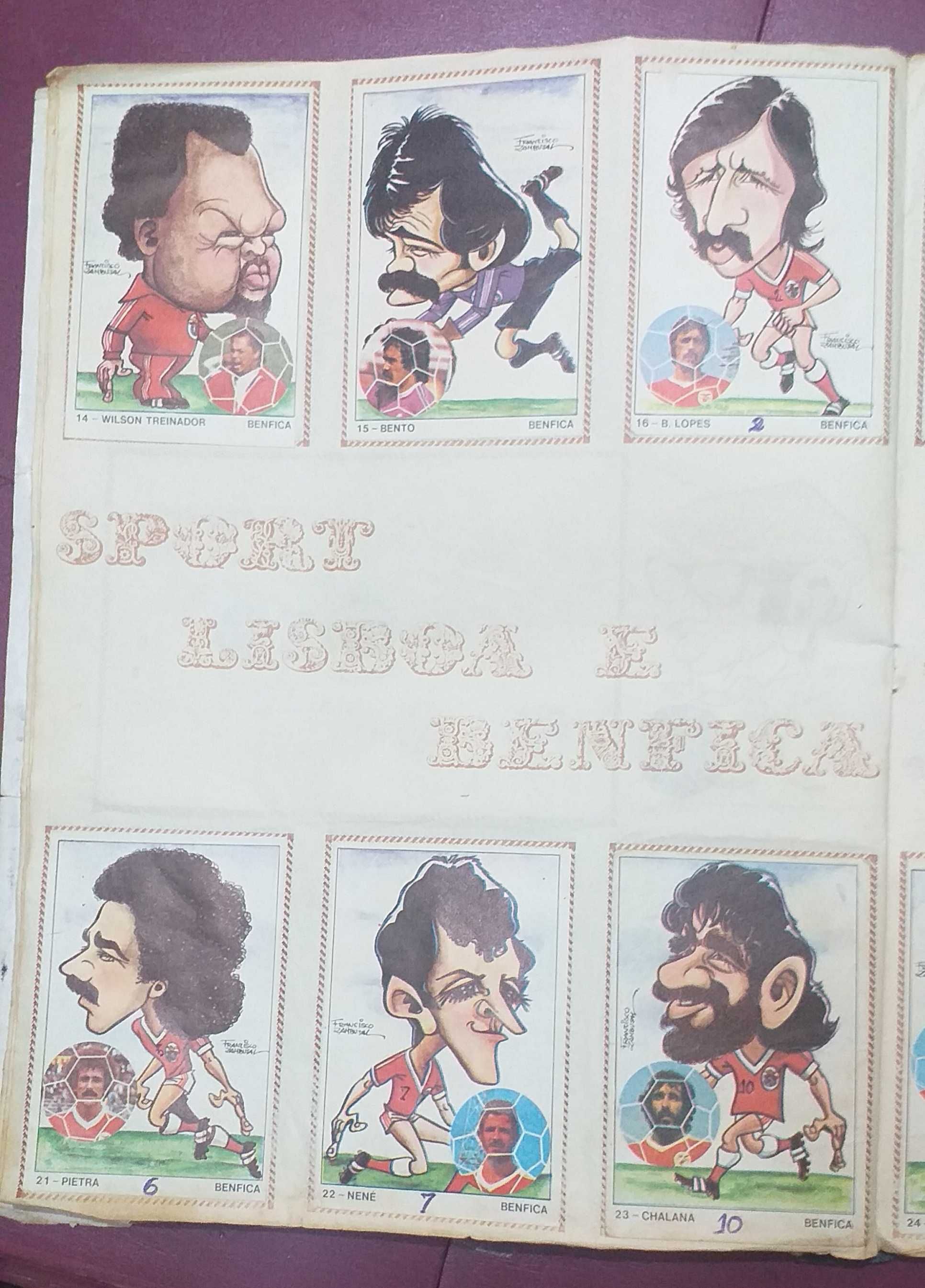 Caderneta de cromos Arte e futebol