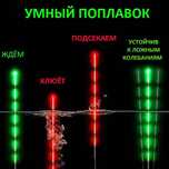 Умный поплавок. LED поплавок с индикацией поклёвки. Светящийся. Карп