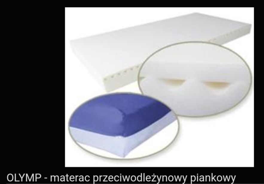 Materac przeciwodleżynowy piankowy OlLYMP