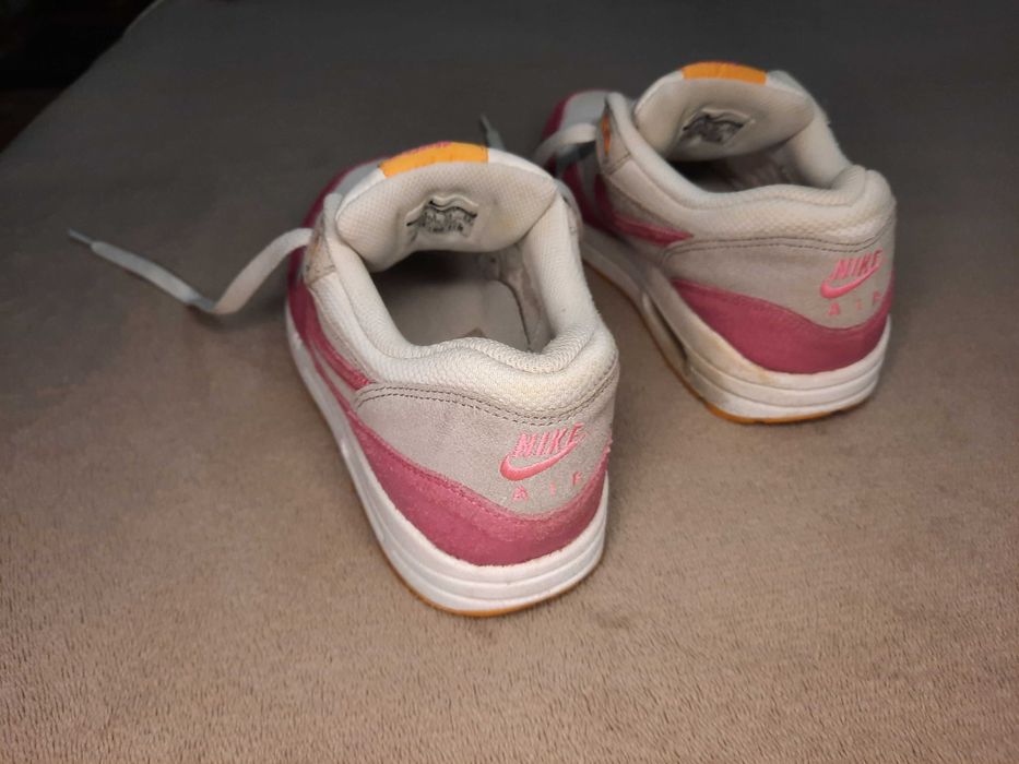 Кросівки Nike AIR Max 1 Essential Trainers Max 90 Рожеві Білі Замшеві