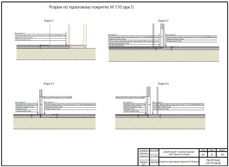 Розробка альбому технічних креслень ARCHICAD