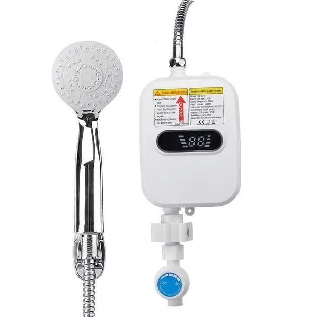 Термостатичний проточний водонагрівач з душем і екраном RX-021